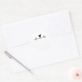 Skipisten Skigebiet Skipass Geschenk Runder Aufkleber (Umschlag)