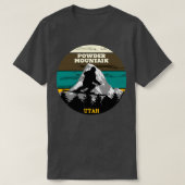 Skipisten Skipowder Mountain Utah T-Shirt (Design vorne)