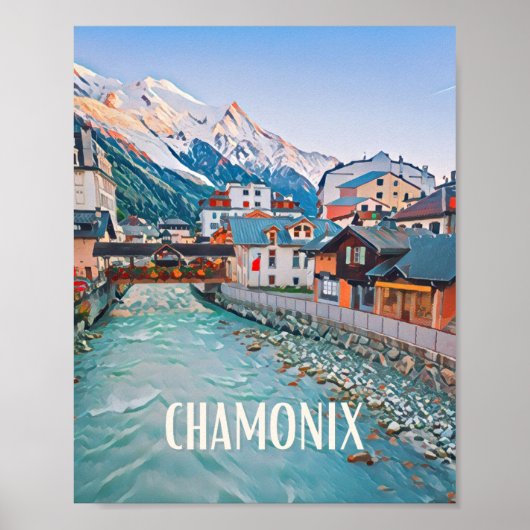 Skiplakat Chamonix Poster (Vorne)