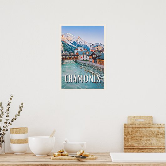 Skiplakat Chamonix Poster (Küche)
