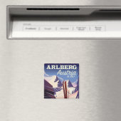Skiposter Arlberg Austria Magnet (In Situ (Geschirrspüler))