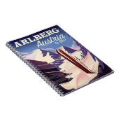 Skiposter Arlberg Austria Notizblock (Rechte Seite)