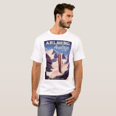 Skiposter Arlberg Austria T-Shirt (Vorne ganz)
