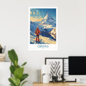 Skiposter Cervinia Italien 1 Poster (Heimbüro)