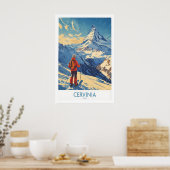 Skiposter Cervinia Italien 1 Poster (Küche)