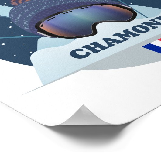 Skiposter Chamonix Poster (Ecke)