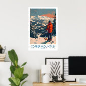 Skiposter Copper Mountain Wandkunst Wintersport Poster (Heimbüro)