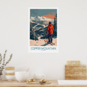 Skiposter Copper Mountain Wandkunst Wintersport Poster (Küche)