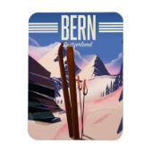 Skiposter der Schweiz Magnet (Vertikal)