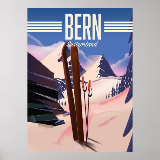 Skiposter der Schweiz Poster (Vorne)