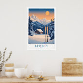 Skiposter Goderdzi Georgien 1 Poster (Küche)