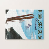Skiposter Kranjska Gora Slovenije Puzzle (Horizontal)