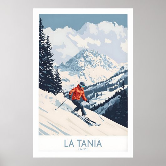 Skiposter La Tania Frankreich 1 Poster (Vorne)