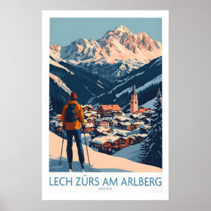 Skiposter Lech Zürs am Arlberg Österreich 1 Poster