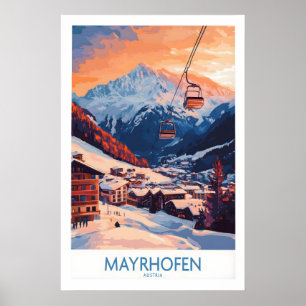 Skiposter Mayrhofen Österreich 1 Poster