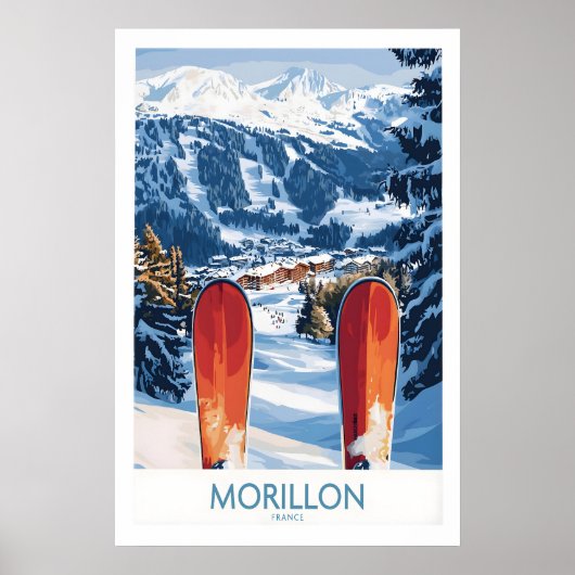 Skiposter Morillon Frankreich 1 Poster (Vorne)