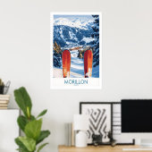 Skiposter Morillon Frankreich 1 Poster (Heimbüro)