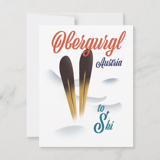 Skiposter Obergurgl Österreich (Rückseite)