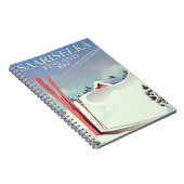 Skiposter Saariselkä Finnland Notizblock (Rechte Seite)