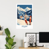 Skiposter Sölden Österreich 1 Poster (Heimbüro)