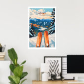 Skiposter Stowe Vermont 1 Poster (Heimbüro)