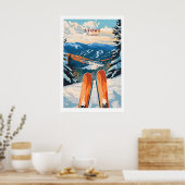 Skiposter Stowe Vermont 1 Poster (Küche)