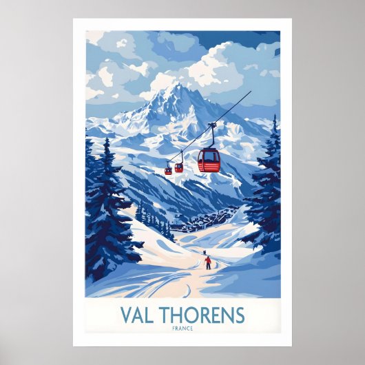 Skiposter Val Thorens 1 Poster (Vorne)