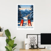 Skiposter Whiteface Mountain Skigebiet 1 Poster (Heimbüro)
