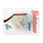 Skiposter Zakopane Polen Magnet (Horizontal)
