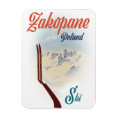 Skiposter Zakopane Polen Magnet (Vertikal)