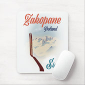 Skiposter Zakopane Polen Mousepad (Mit Mouse)