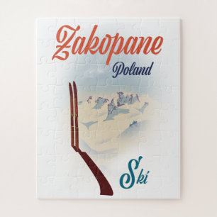 Skiposter Zakopane Polen Puzzle