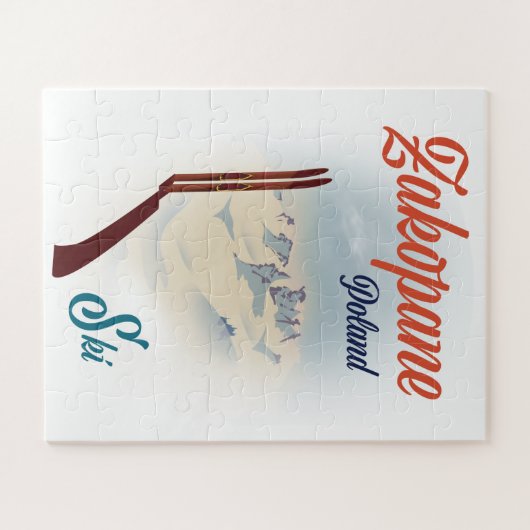 Skiposter Zakopane Polen Puzzle (Horizontal)