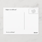 Skipper auf Milkweed Postkarte (Rückseite)