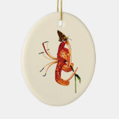 Skipper auf Orange Tiger Lily Keramikornament (Rechts)