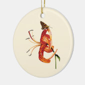 Skipper auf Orange Tiger Lily Keramikornament (Links)
