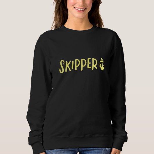 Skipper Boot Segeln 2 Sweatshirt (Vorderseite)