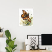 Skipper Butterfly Art Print Poster (Heimbüro)