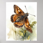 Skipper Butterfly Art Print Poster (Vorne)