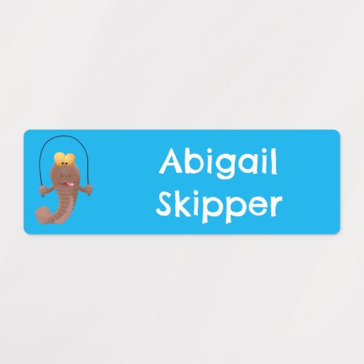 Skipper-Cartoon personalisiert Etiketten (Design 2)