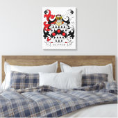 Skipper-Familienwappen Leinwanddruck (Insitu (Schlafzimmer))