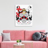 Skipper-Familienwappen Leinwanddruck (Insitu (Wohnzimmer))