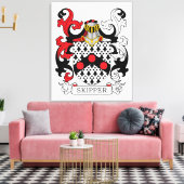 Skipper-Familienwappen Leinwanddruck (Insitu (Wohnzimmer))