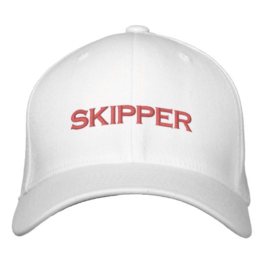 SKIPPER HAT BESTICKTE BASEBALLKAPPE (Vorderseite)