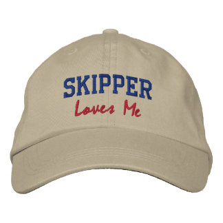 Skipper-Lieben Ich bestickte Name Hat / Cap Baseballkappe