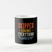 Skipper weiß alles Vatertag Retro Kaffeetasse (Mittel)