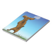 skipping_Dackel_color Notizblock (Rotiert)