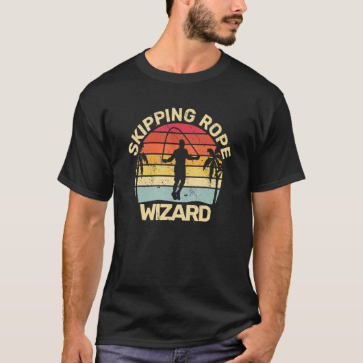 Skipping Rope Wizard Rope Jumping For Men Jumping  T-Shirt (Vorderseite)
