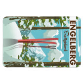 Skipposter Engelberg Schweiz Magnet (Horizontal)