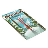 Skipposter Engelberg Schweiz Magnet (Rechte Seite)